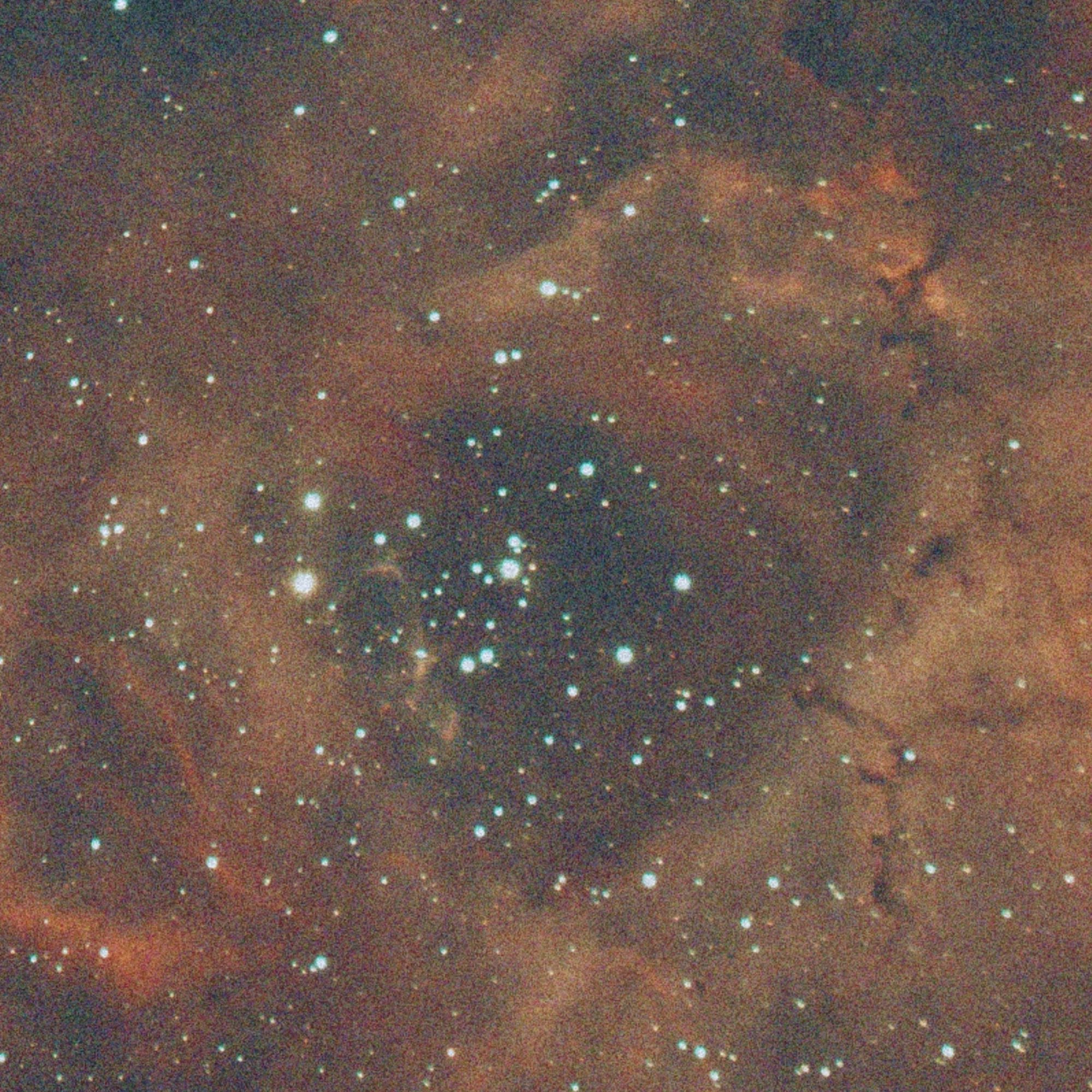 Original noisy astrophotography image before denoise processing
